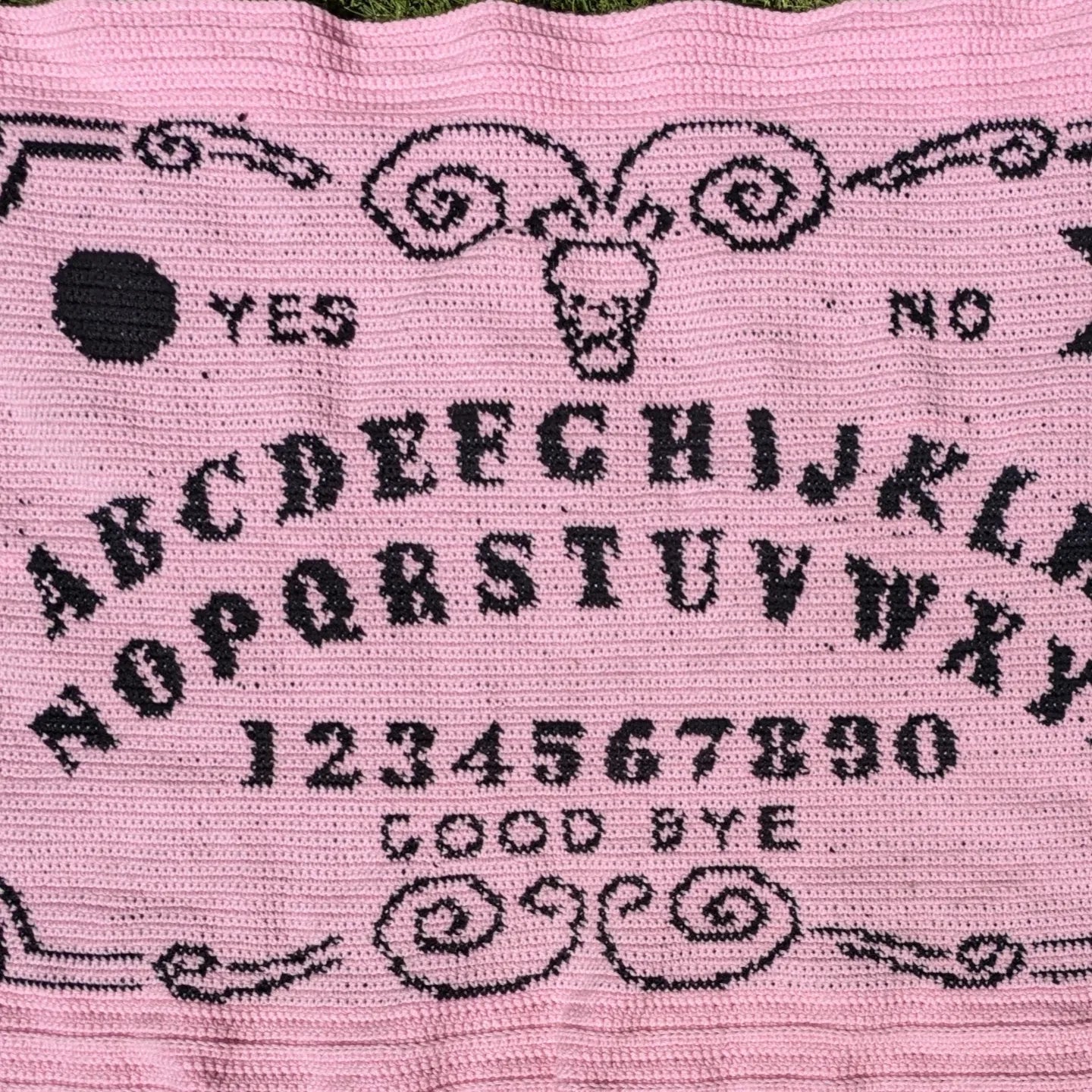 Ouija Board Throw Blanket - soft and warm - ouija pointer pillow available to add, made to order custom