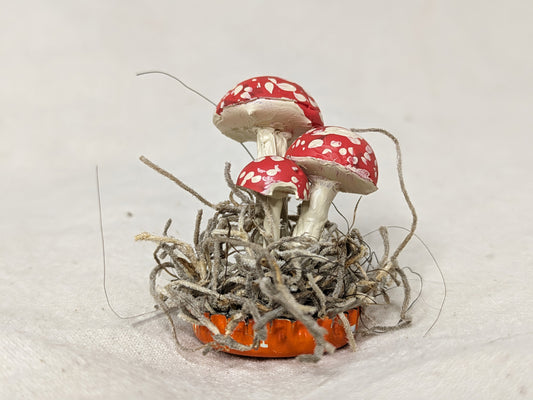 Fly Agaric Mushroom Knick Knack - Red - Amanita Muscaria