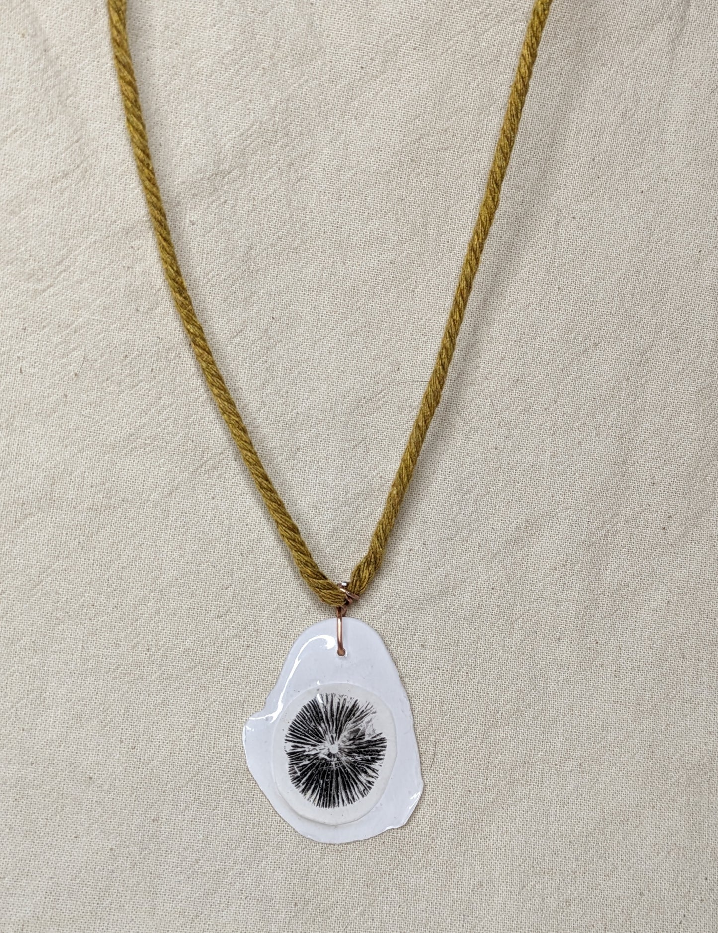 Mushroom Spre Print Necklace