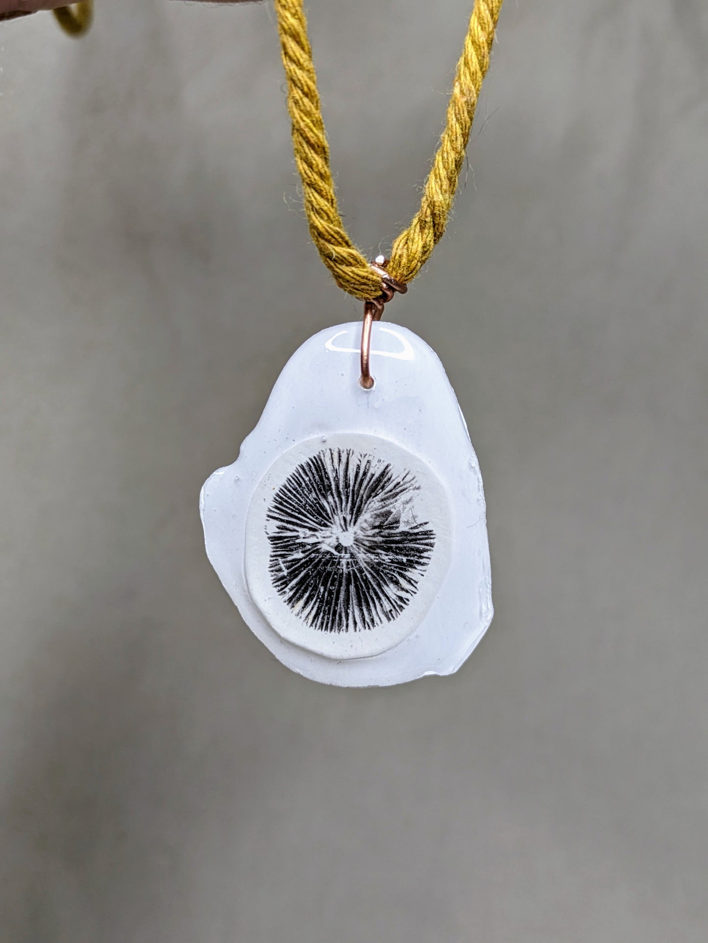Mushroom Spre Print Necklace