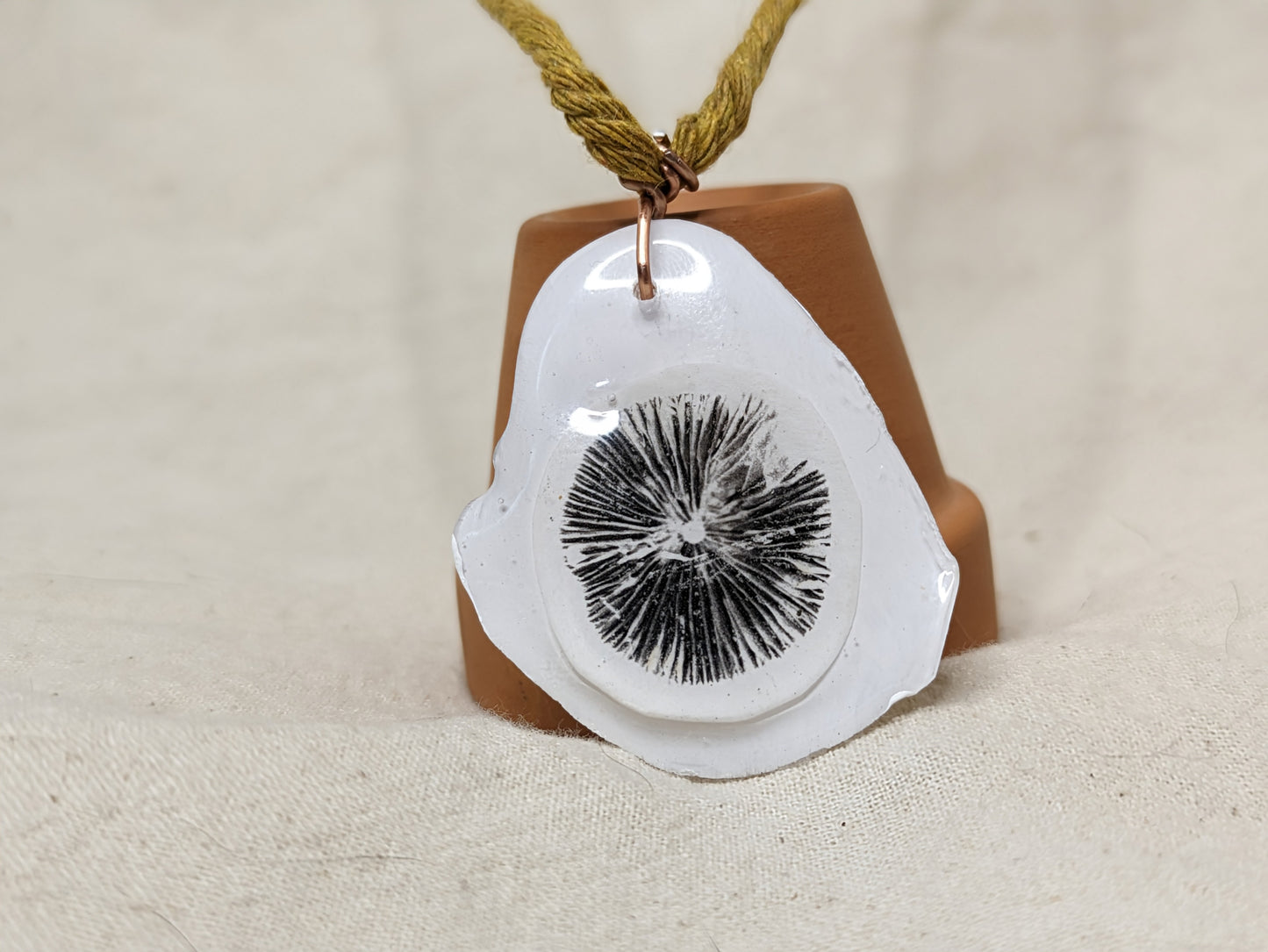 Mushroom Spre Print Necklace