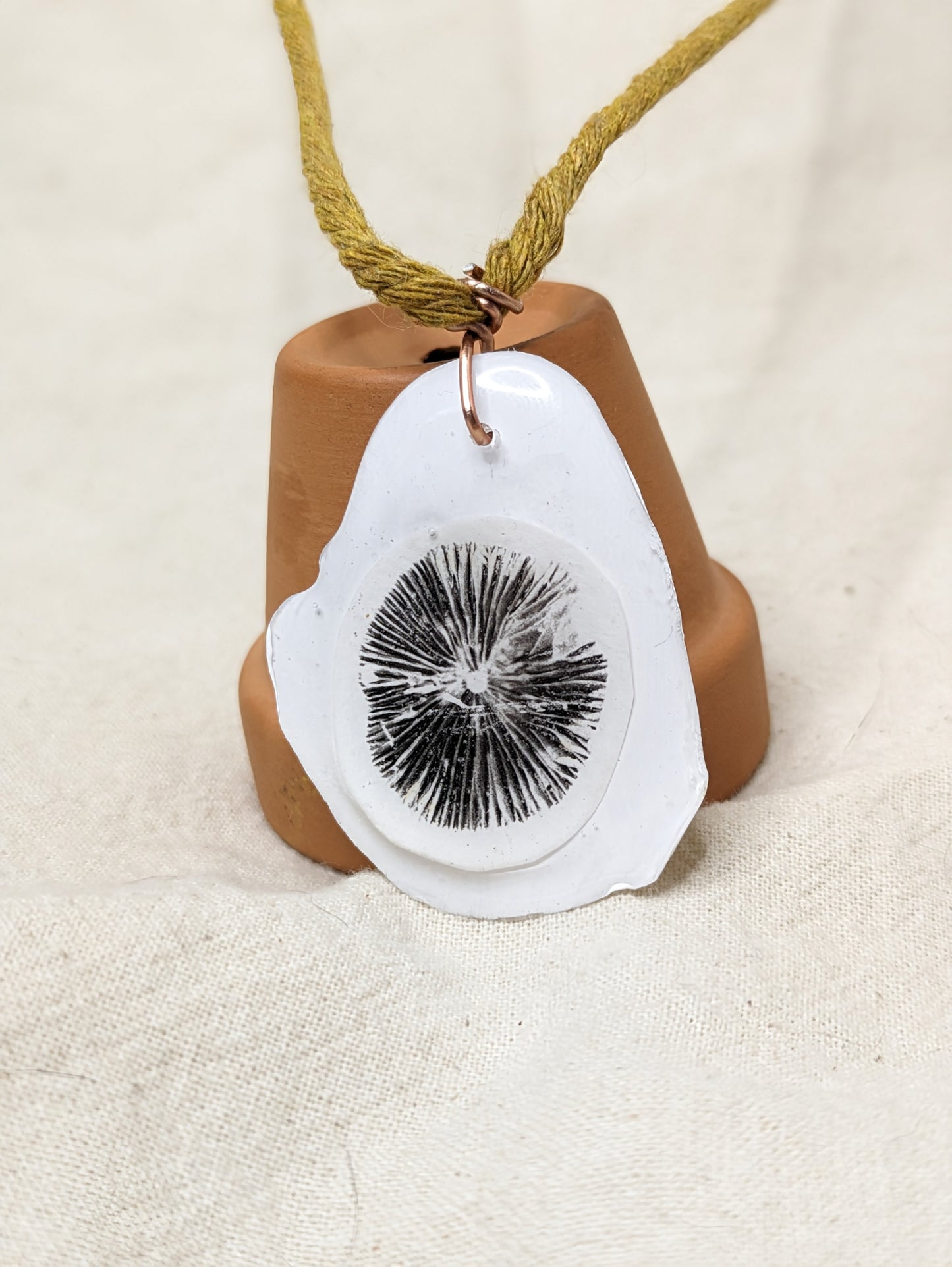 Mushroom Spre Print Necklace