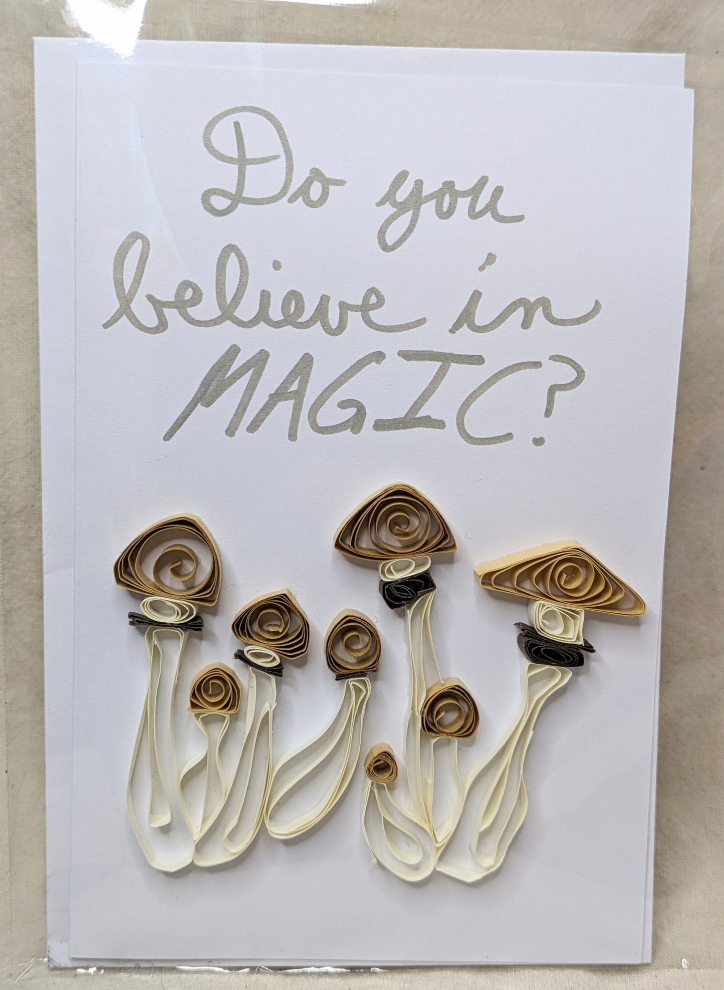 Mushroom Greeting Cards - Set of 3 - Blank Inside | "Do you believe in magic?" | "Stay trippy lil hippie" | Large, ornate fly Agaric