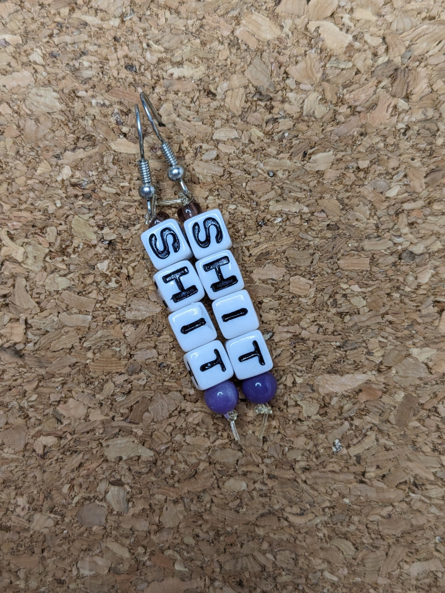 Irreverent Earrings - four letter words, girl bye, nah, I♥️tits, I♥️boobs, I♥️booty, I♥️butts, custom