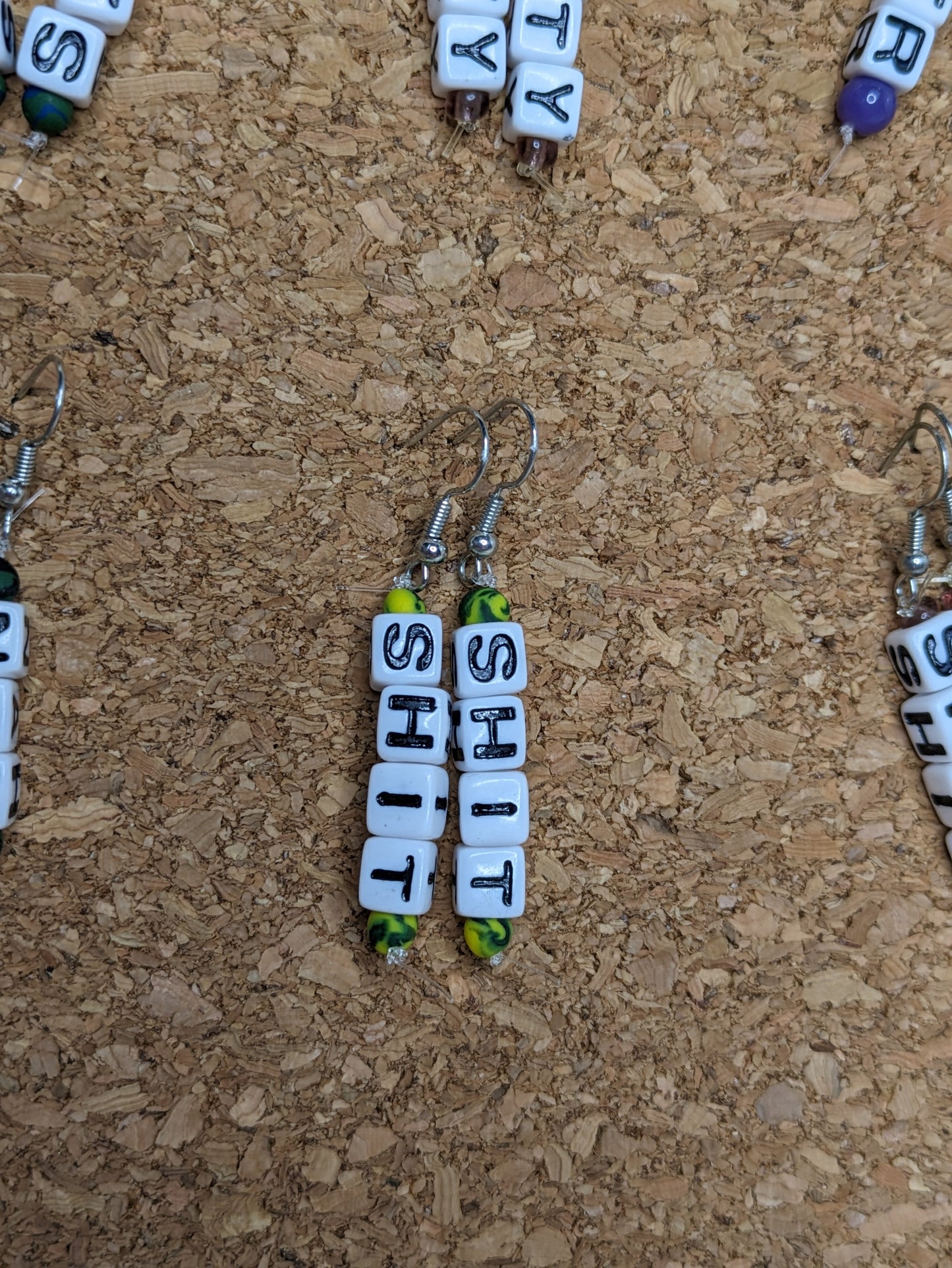 Irreverent Earrings - four letter words, girl bye, nah, I♥️tits, I♥️boobs, I♥️booty, I♥️butts, custom