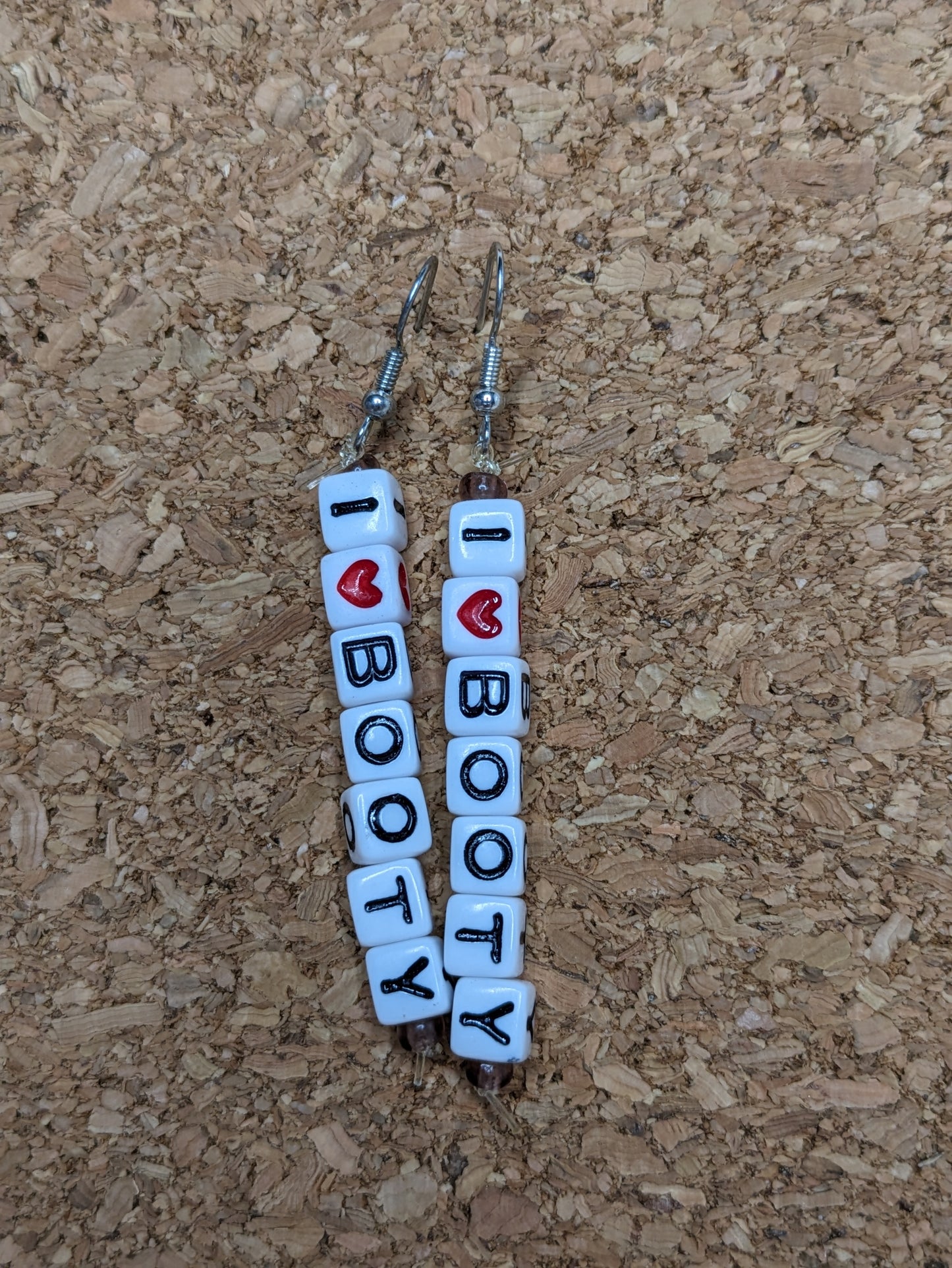 Irreverent Earrings - four letter words, girl bye, nah, I♥️tits, I♥️boobs, I♥️booty, I♥️butts, custom