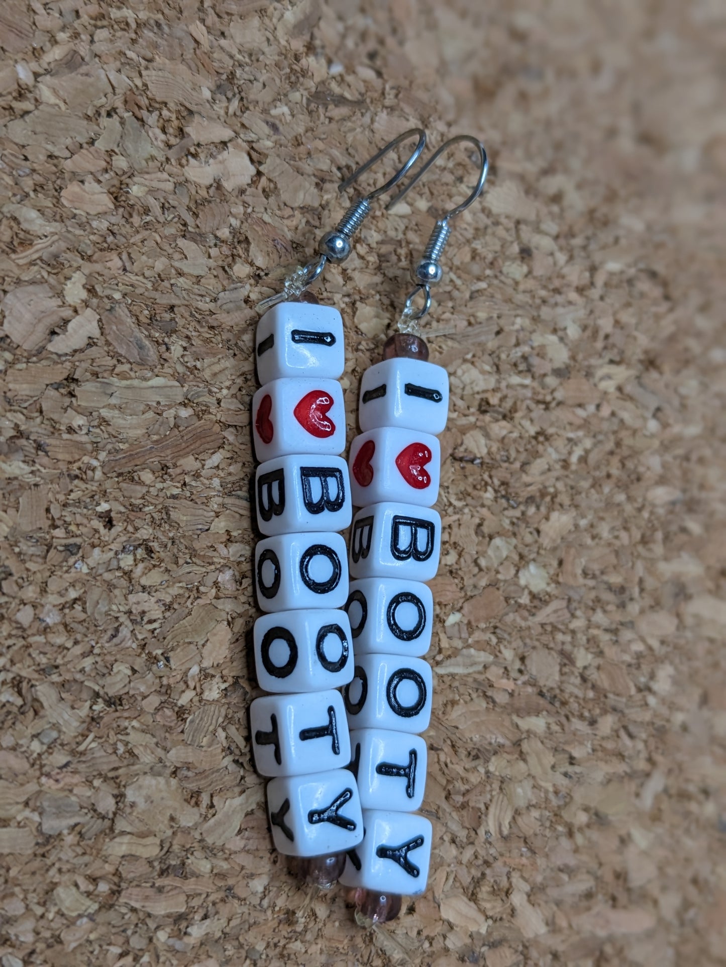 Irreverent Earrings - four letter words, girl bye, nah, I♥️tits, I♥️boobs, I♥️booty, I♥️butts, custom