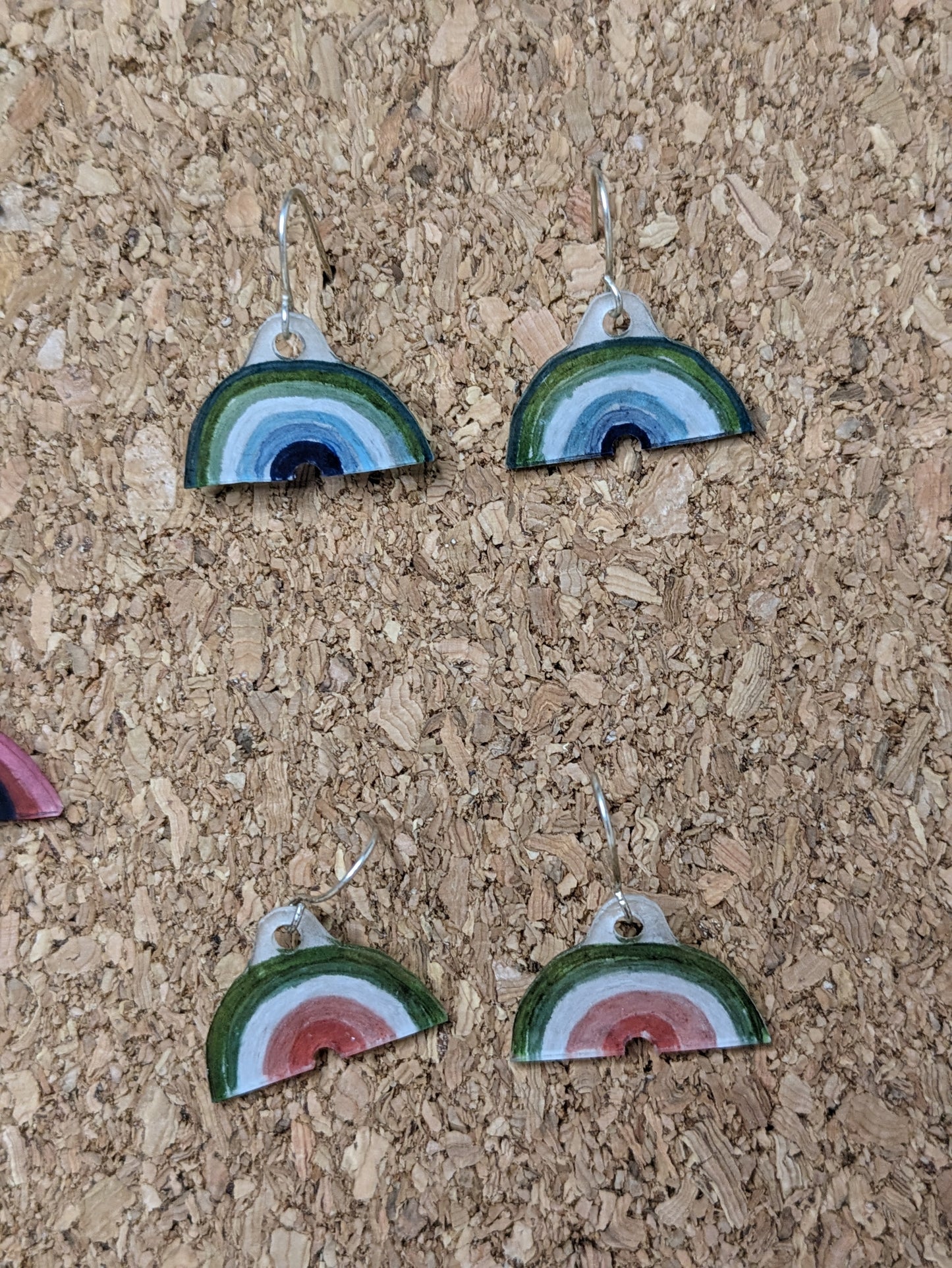 Rainbow Shaped Pride Flag Earrings - all flags available - gender, sexuality, and more