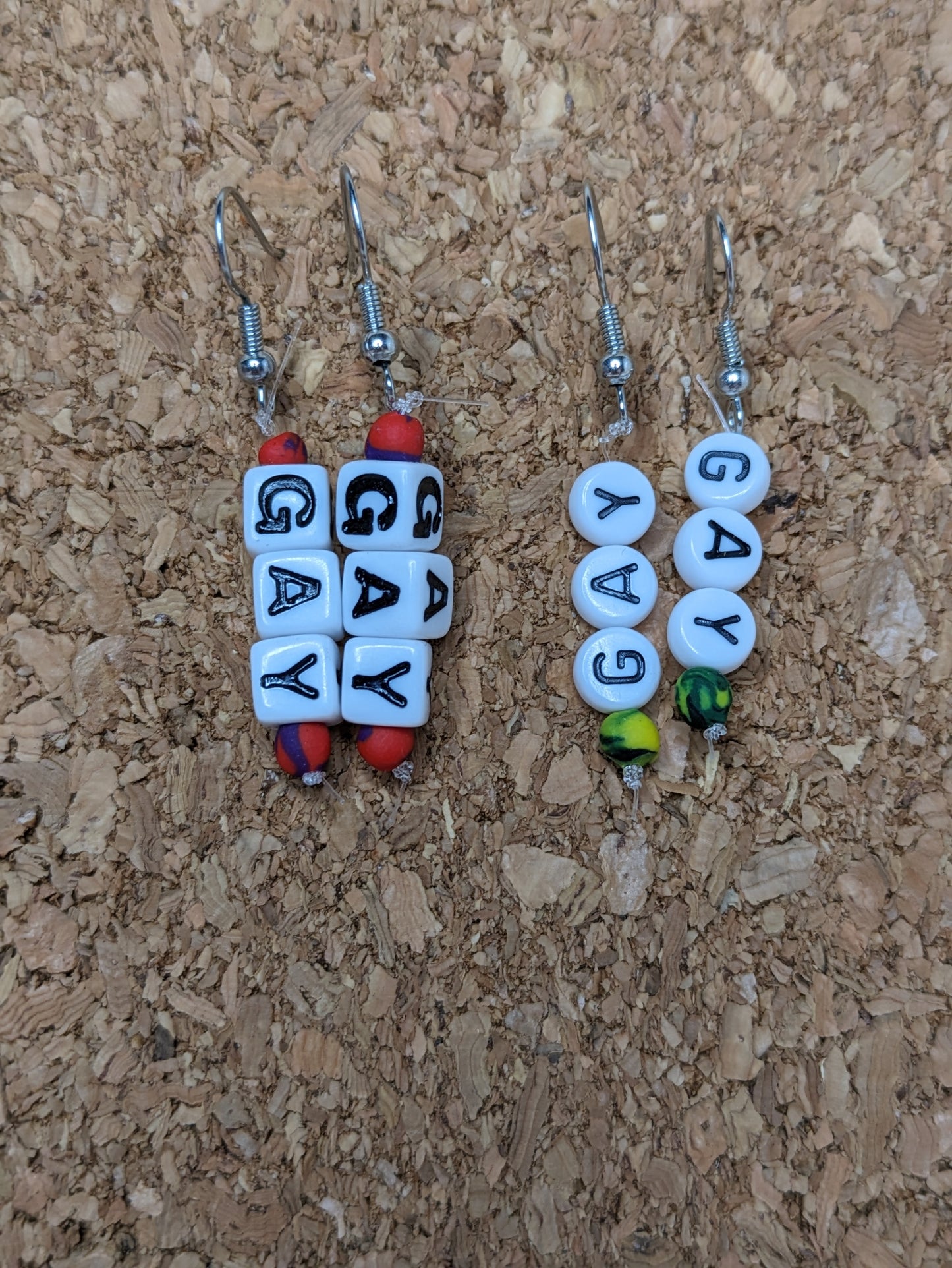 LGBT Bead Earrings - ALL labels/terms available!