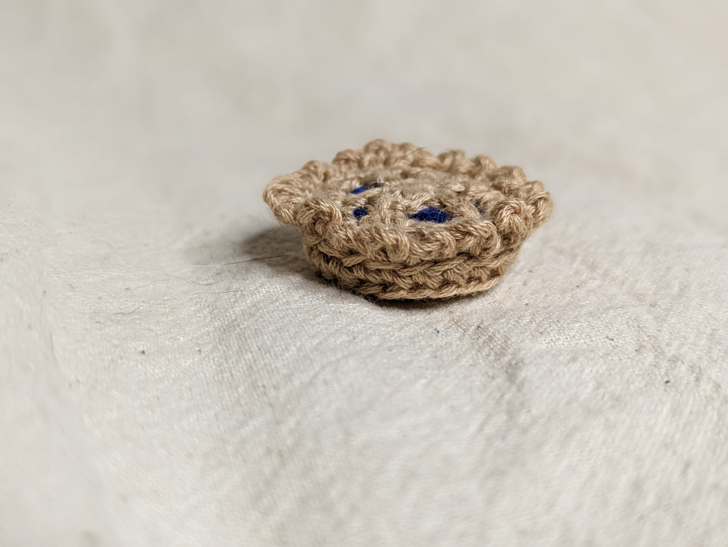 Bottle Cap Pie knick knack - Crocheted by hand