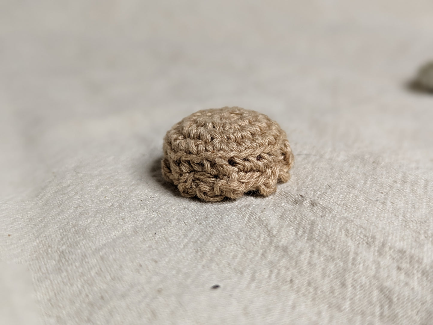 Bottle Cap Pie knick knack - Crocheted by hand