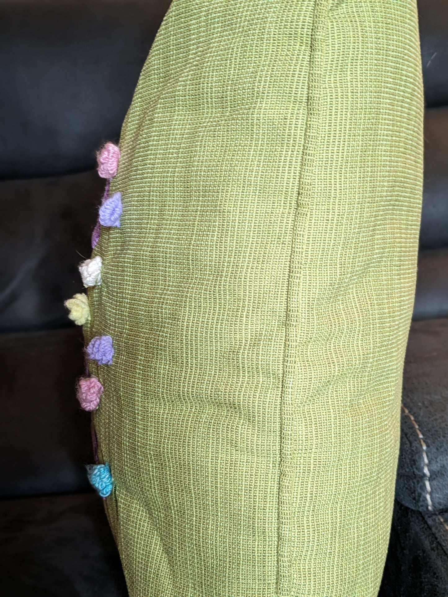 Garden Pillow - Hand Embroidered