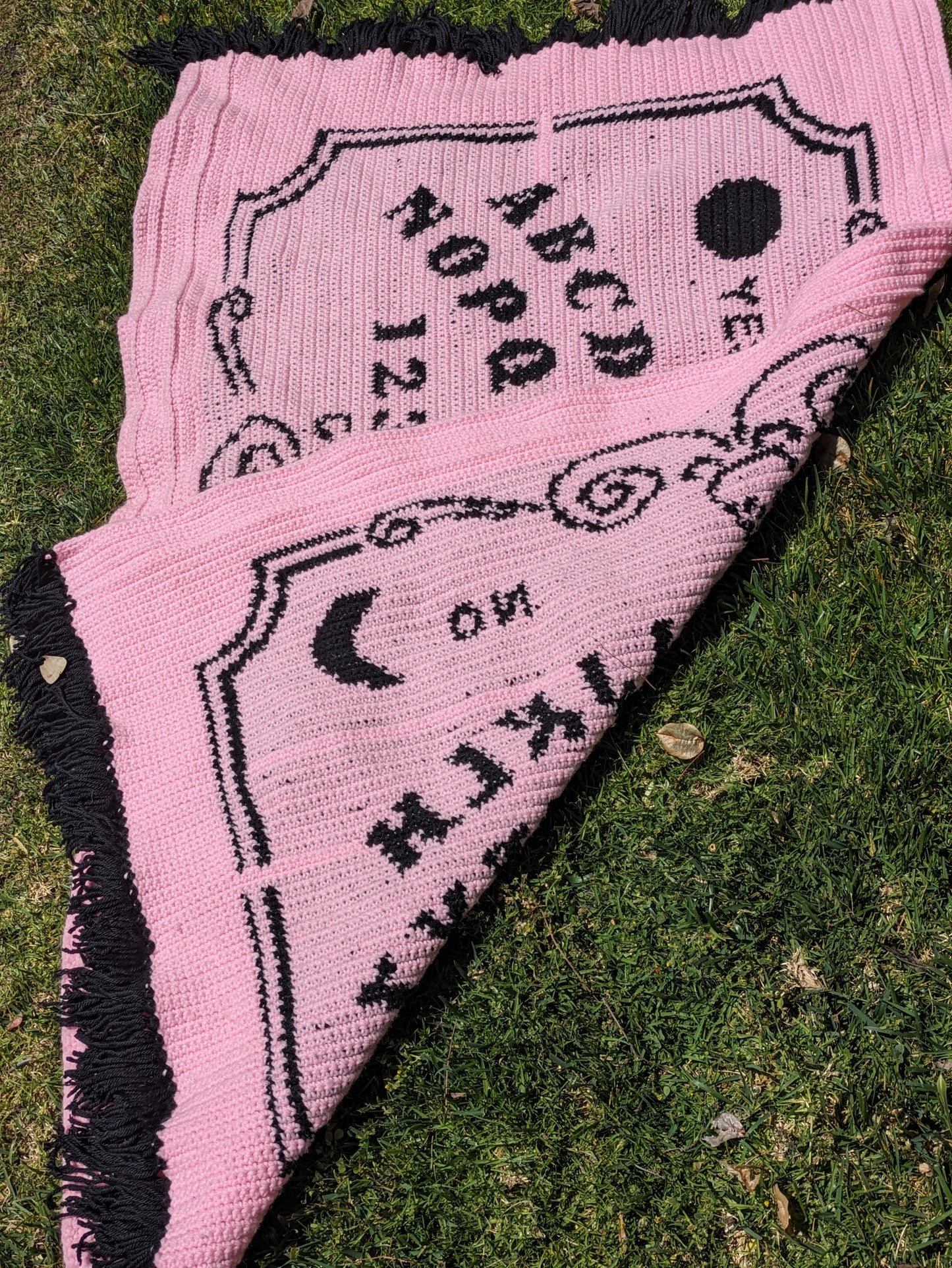 Ouija Board Throw Blanket - soft and warm - ouija pointer pillow available to add, made to order custom